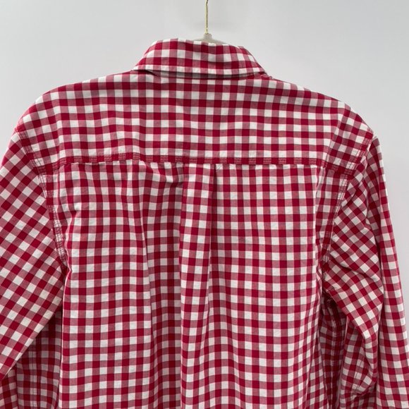 Carhartt Men's Checkered Long Sleeve Button Down Size Large L Red & White - Picture 6 of 7